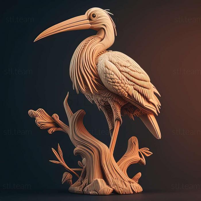 3D model stork (STL)